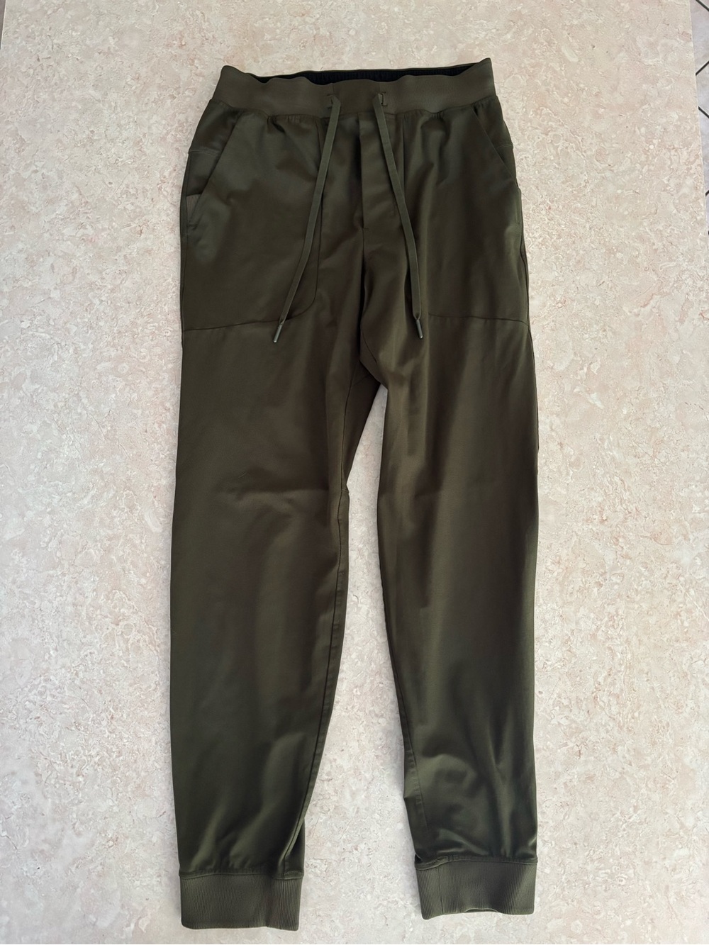 lululemon athletica Olive Green Drawstring Joggers Size Medium